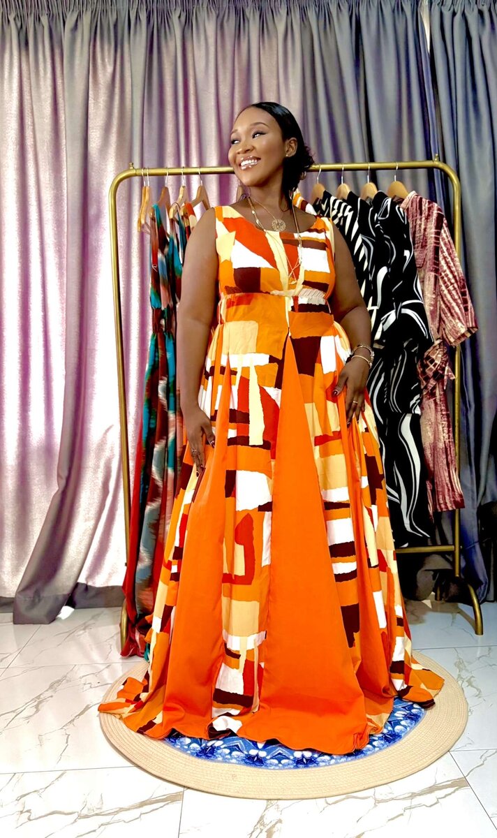 Ensemble féminin en wax vibrant