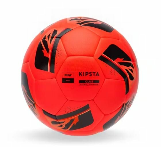 Size 5 fifa basic football club hybrid - red/snow and fog