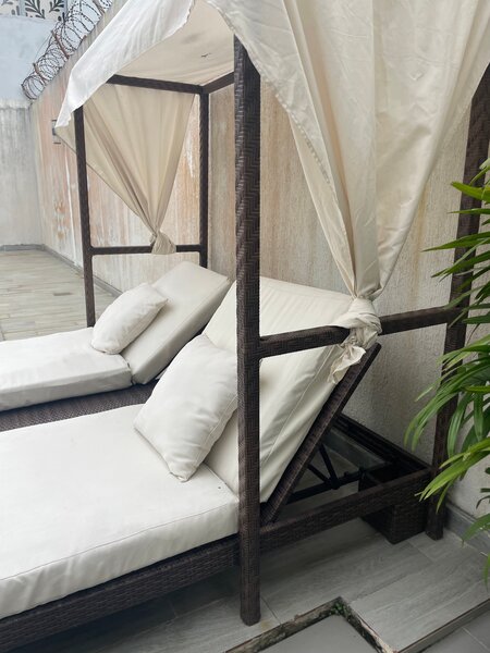 Double transat avec auvent