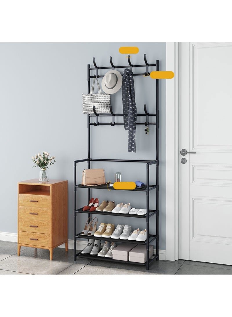 4-LAYER ENTRANCE SHOE RACK STURDY HALL TREE STORAGE BENCH SH