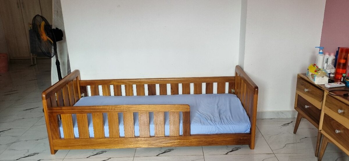 Solid Wood Toddler Bed