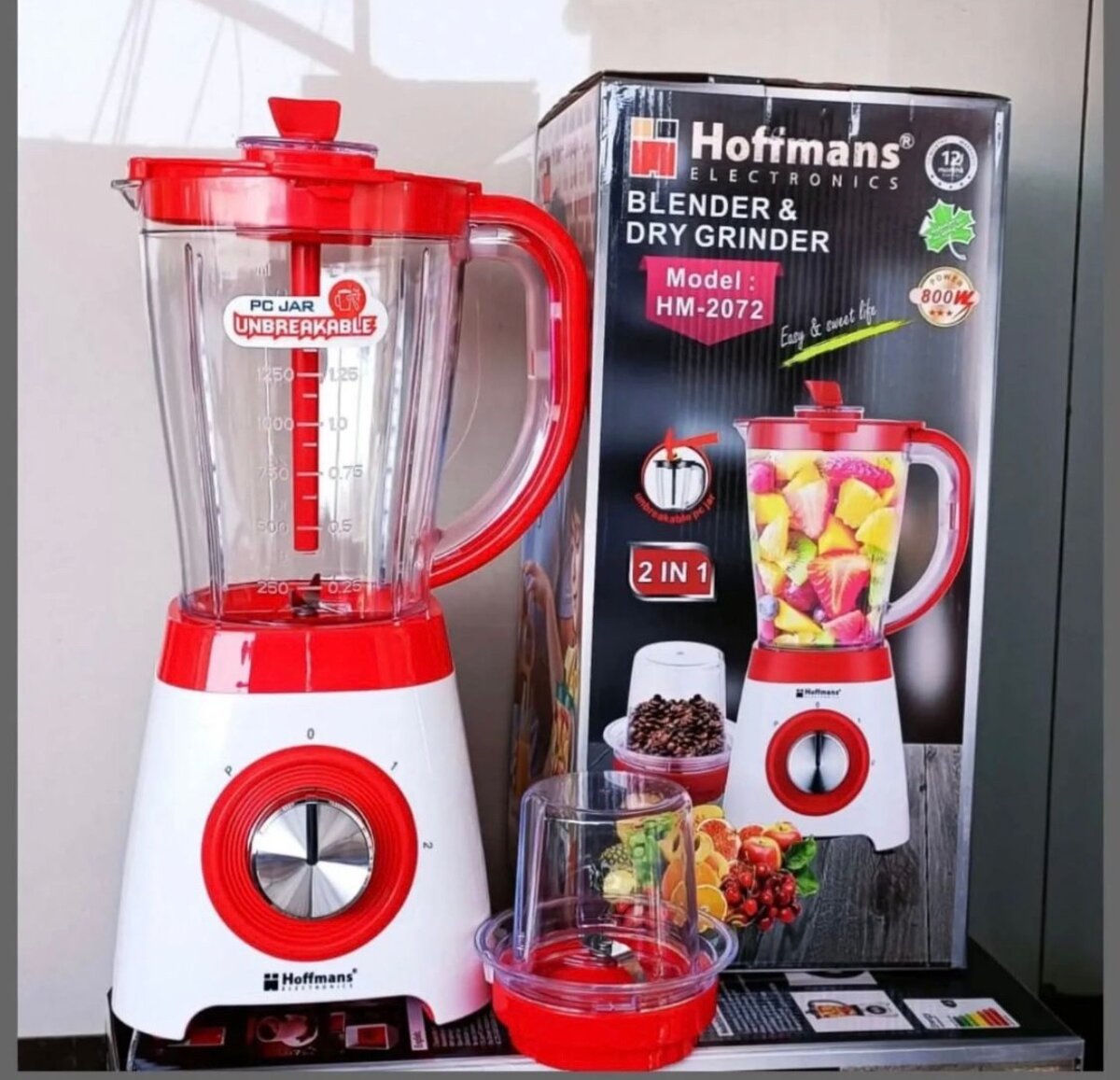 Hoffmans 2 in 1 Blender and Grinder