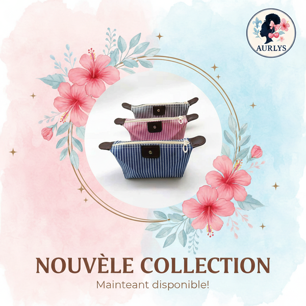 Trousse à Maquillage Rayée AURYS