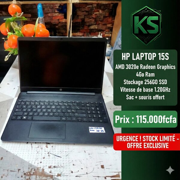 HP Laptop 15S AMD 3020e