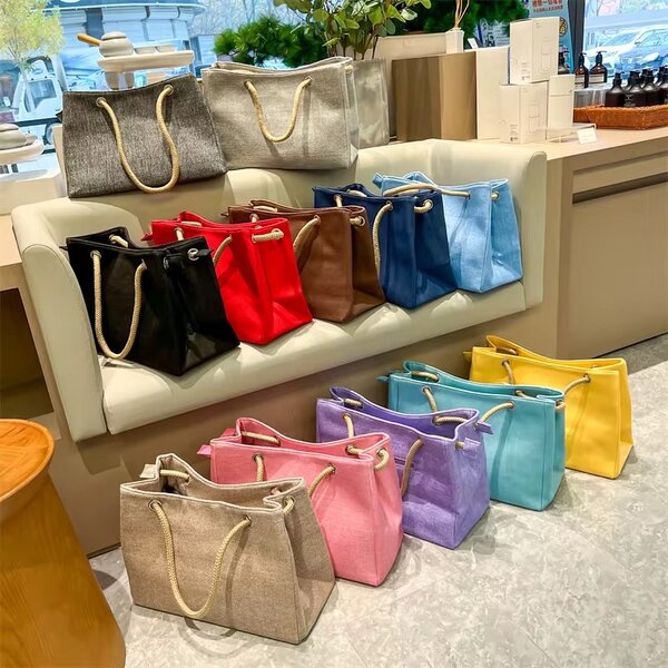 Sac fourre-tout en toile tendance