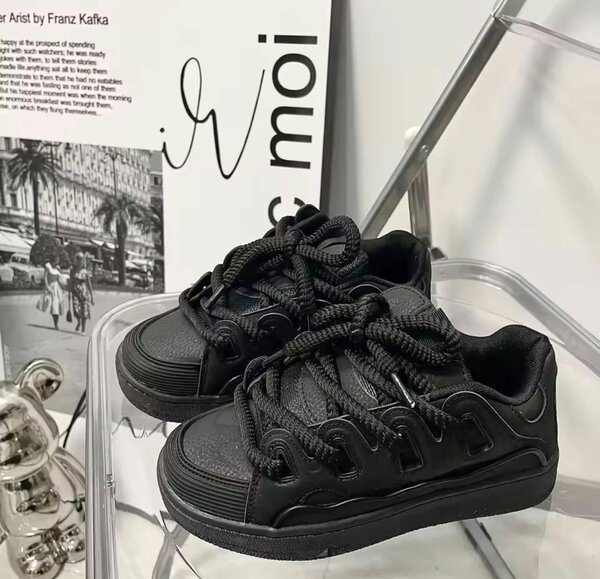 Baskets noires unisexes