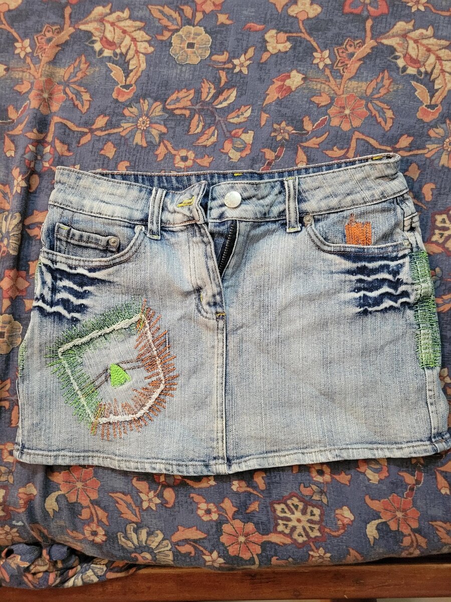 Jupe en jean décontractée