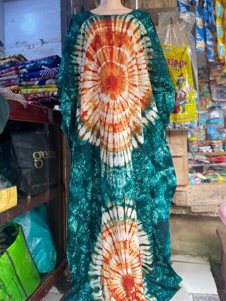 Robe africaine tie and dye