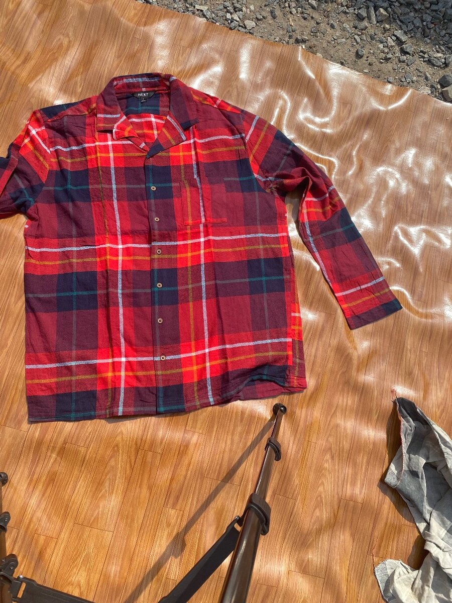 Flannel shirt red