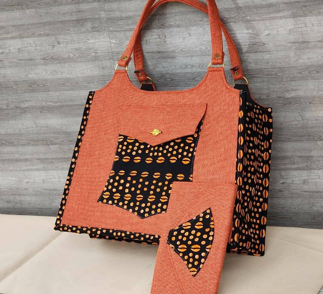 Sac cabas en tissu africain