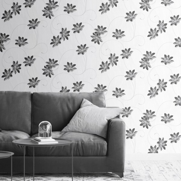 Papier Peint Floral Élégant