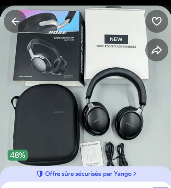 Casque sans fil Bose QC55