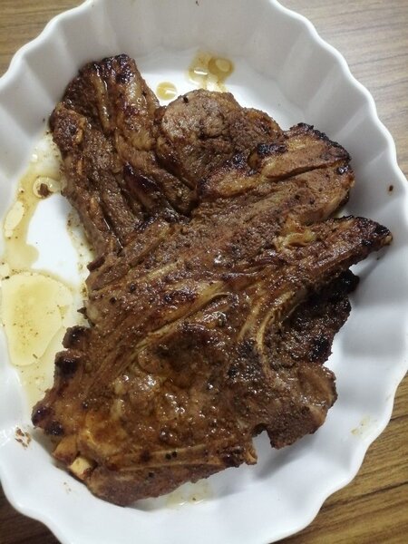 Entrecôte porc grillées