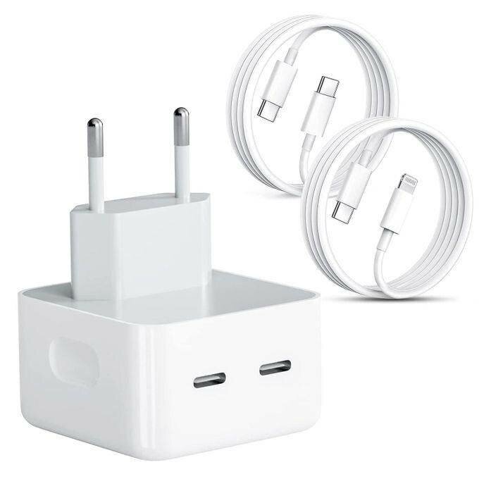 PUISSANT Chargeur Compatible IPhone 35W à Double Port USB-C