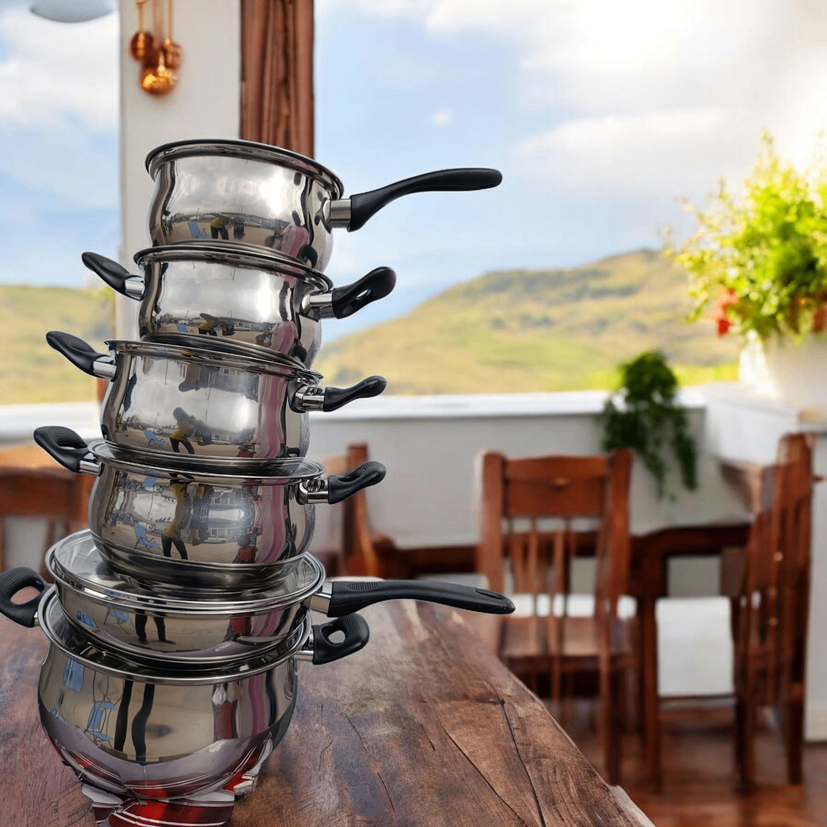 Stainless Steel Cookware Set6P