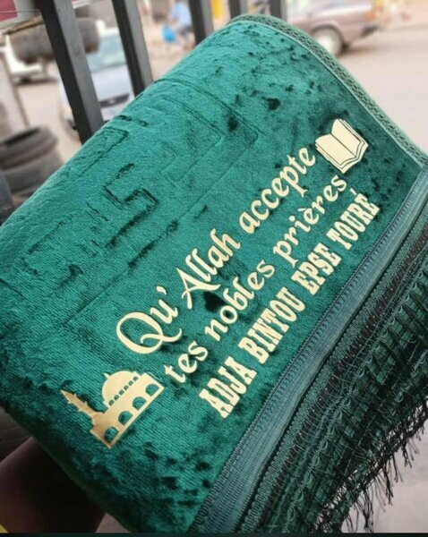 Tapis de prière personnalisé