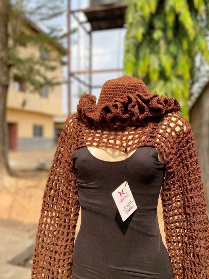 Chaud Boléro en Crochet