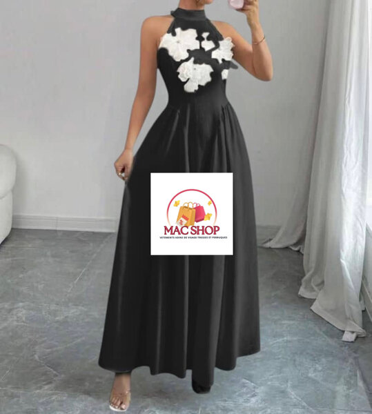 Robe de soirée noire élégante