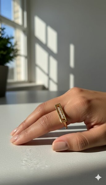 Bague élégante en or