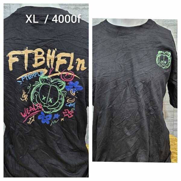 T-shirt créatif noir XL