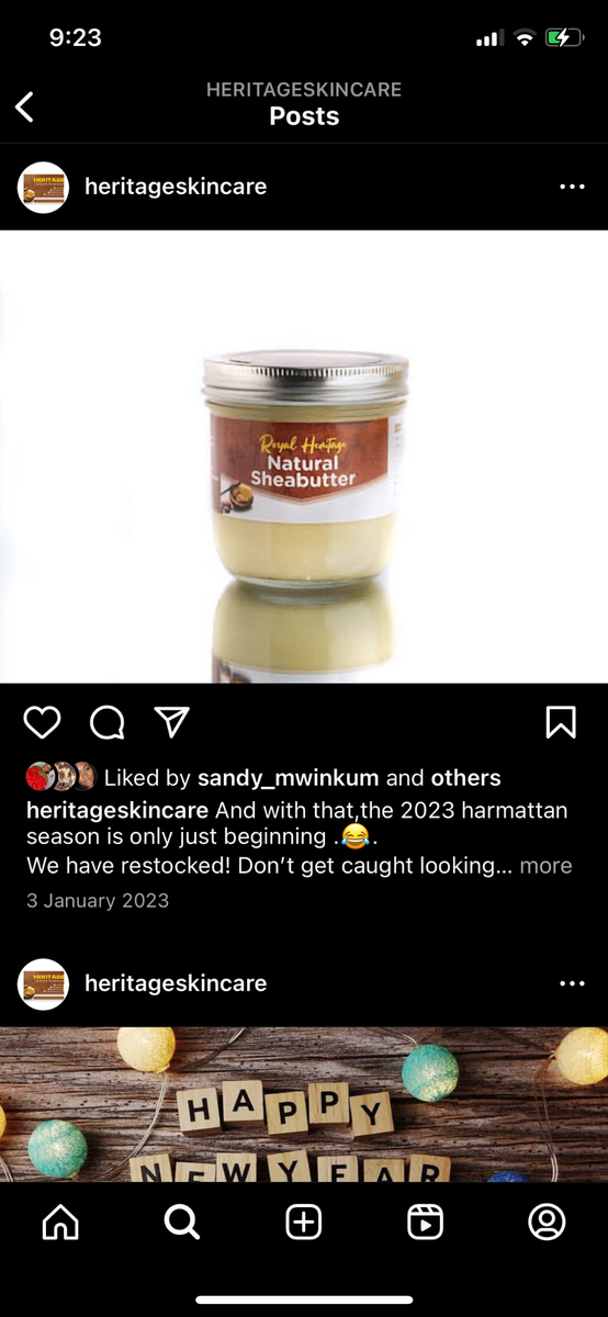 Heritage Organic Scented sheabutter