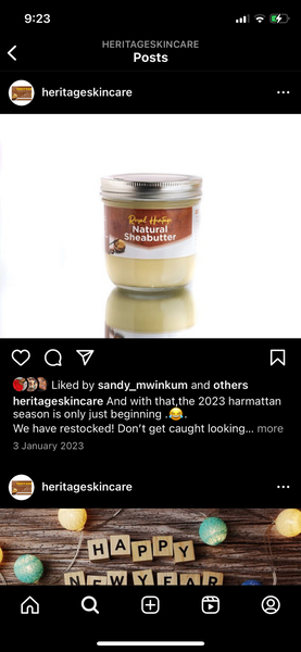 Heritage Organic Scented sheabutter