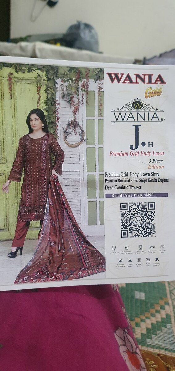 Lawn unstitched dress