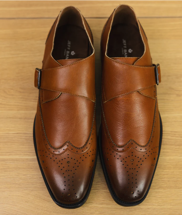Jeff Banks Single Monk Strap Shoes