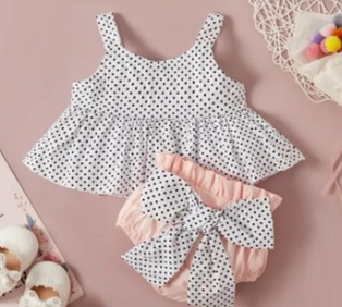 Pink Lawn Dress For Baby Girl ( Fabric Linen)