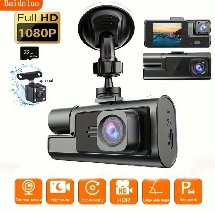 Baideluo HD front camera 1080P& Built-in camera 480P& Rear