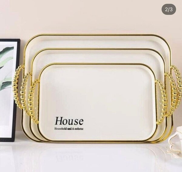 Rectangular 3 set tray