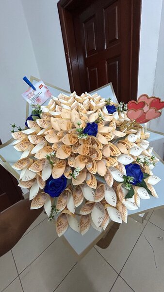 Bouquet d'argent cadeau