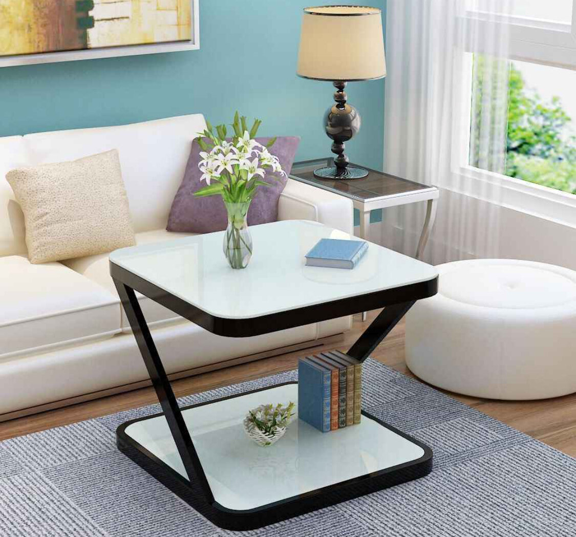 Table basse moderne en verre
