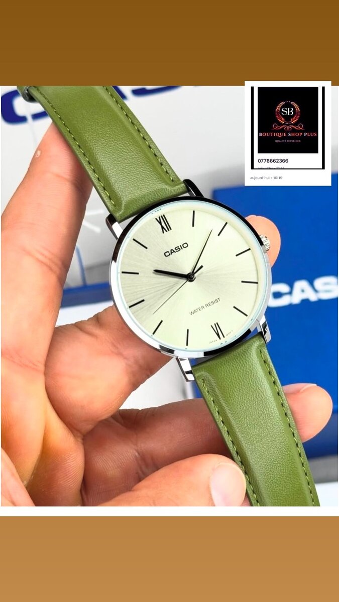 Montre Casio authentique avec sa boîte