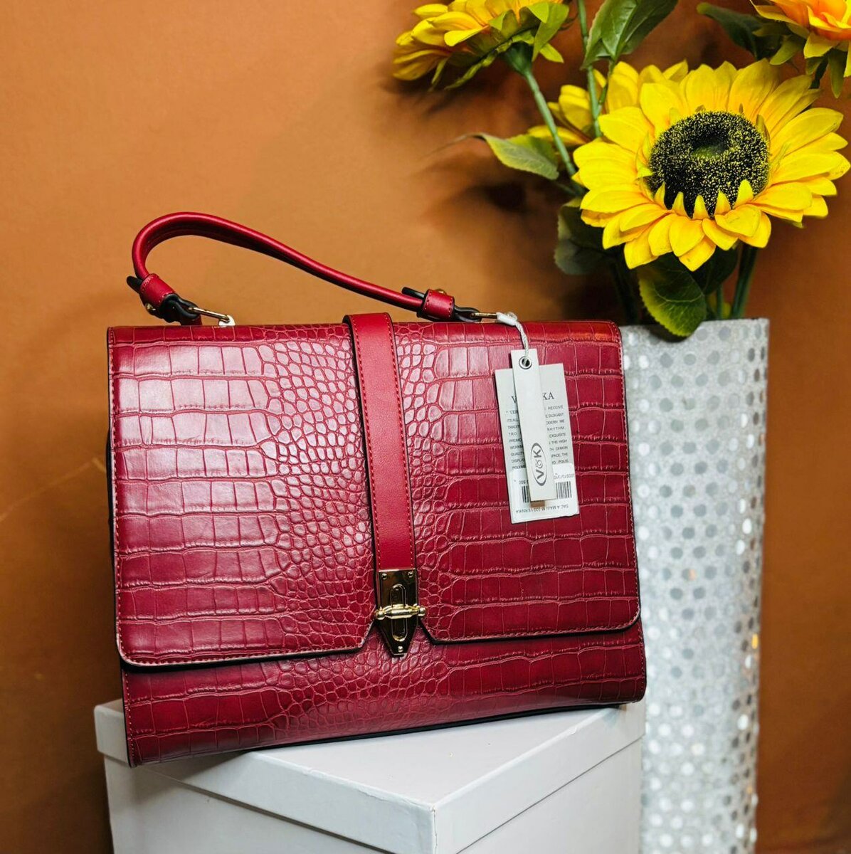 Sac à main vernika rouge