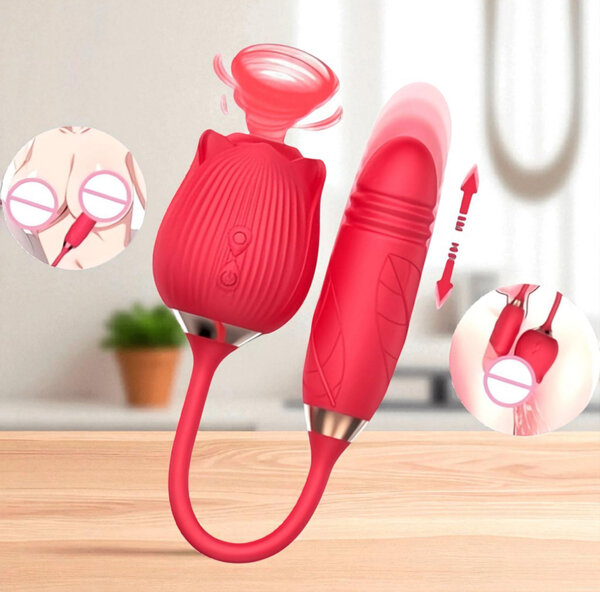 Vibromasseur Rose Double Action