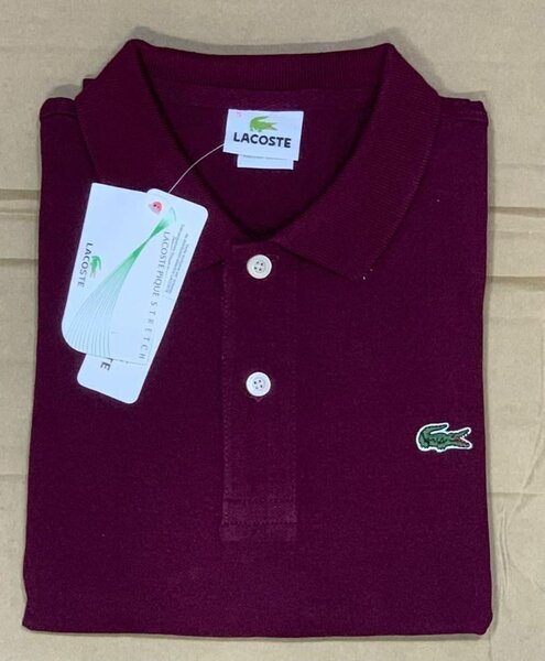 Polo Lacoste Homme Bordeaux