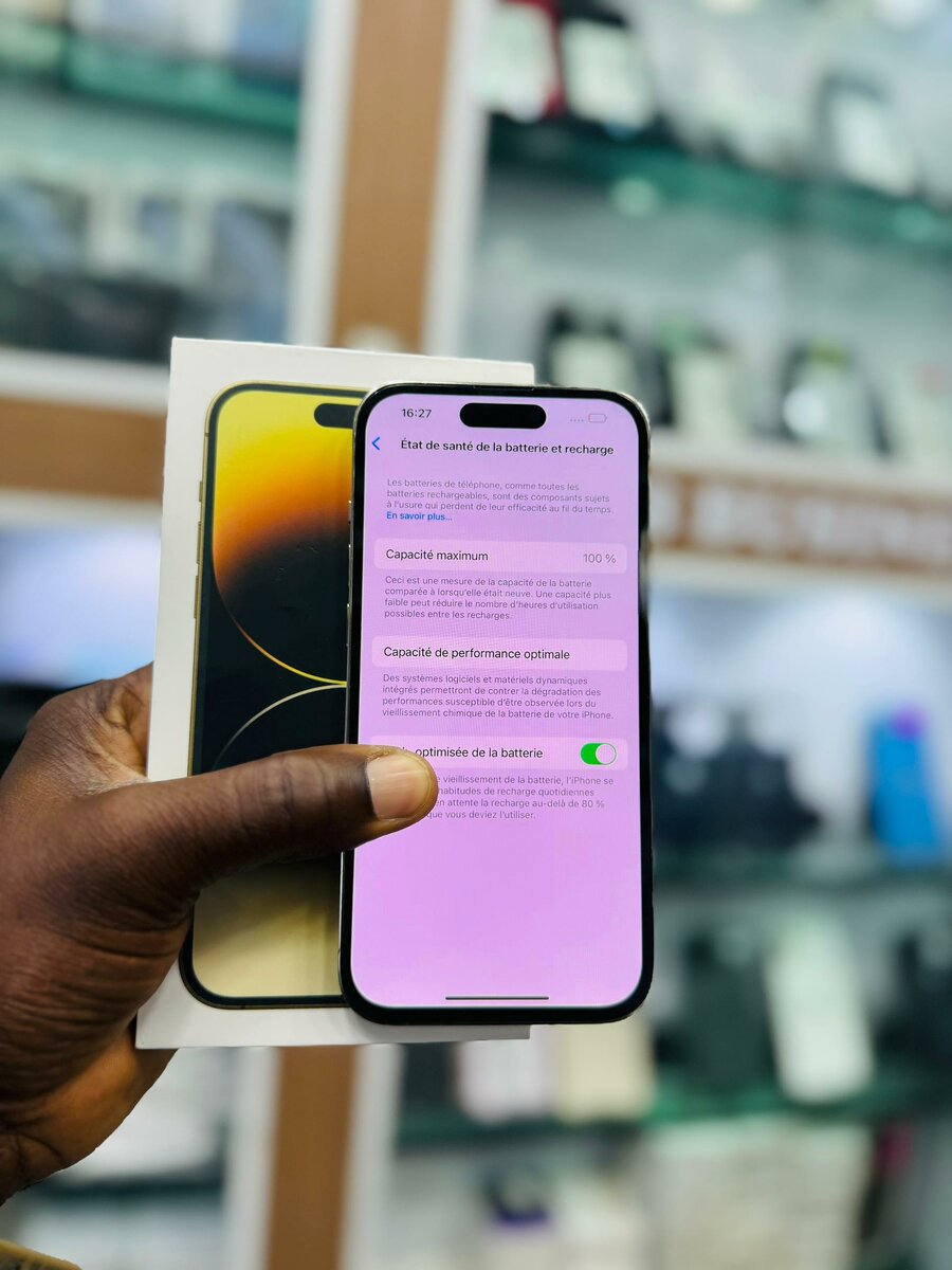 14 pro 256Go   Message Ecran