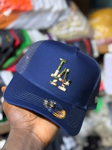 Casquette New Era LA Dodgers Trucker Bleu