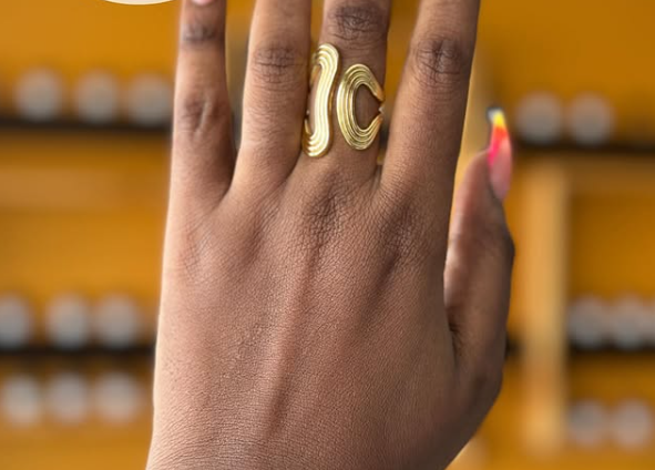 gold color fasion ring