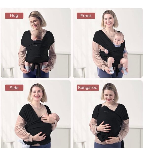 Écharpe de portage bébé confortable