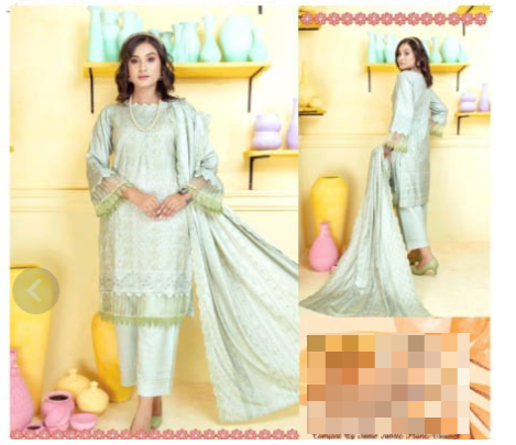 Bareezee Colours Embroidered marina