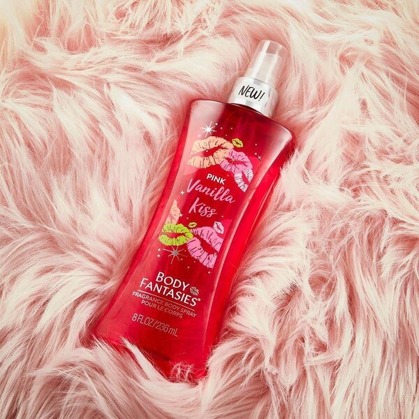 Body fantasies fragrance mist pink vanilla kiss 236ml