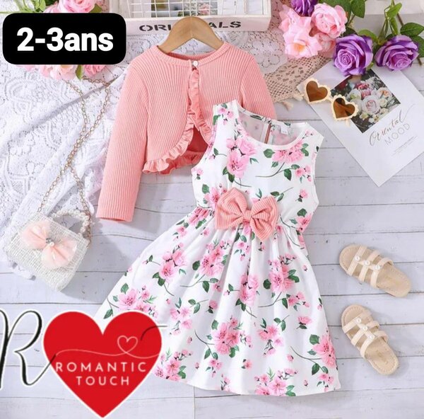 Robe avec gillet pour fille