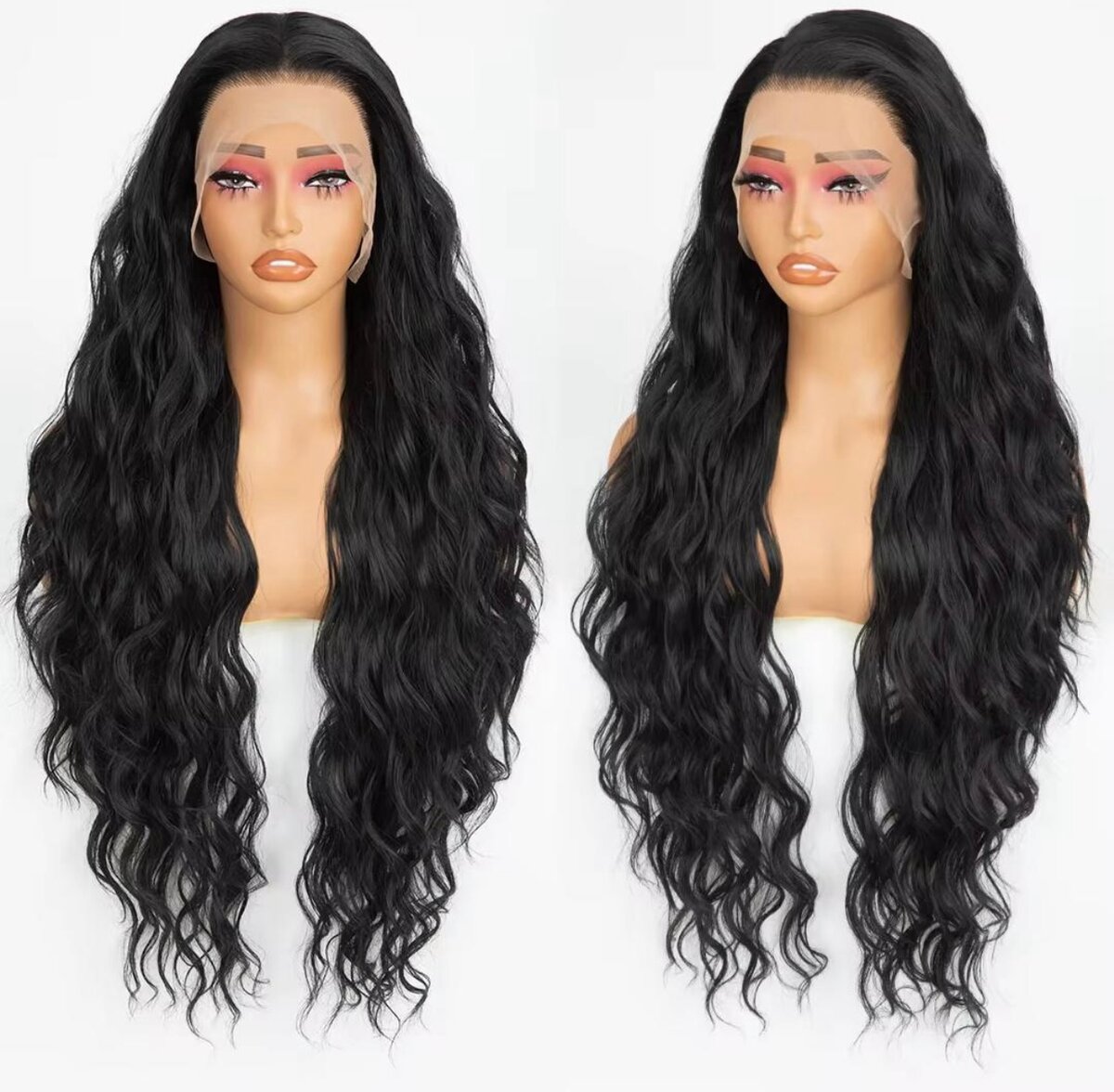 Perruque synthétique ondulée