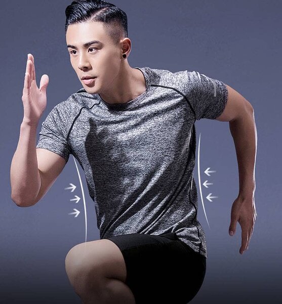 T-shirt de sport homme élastique