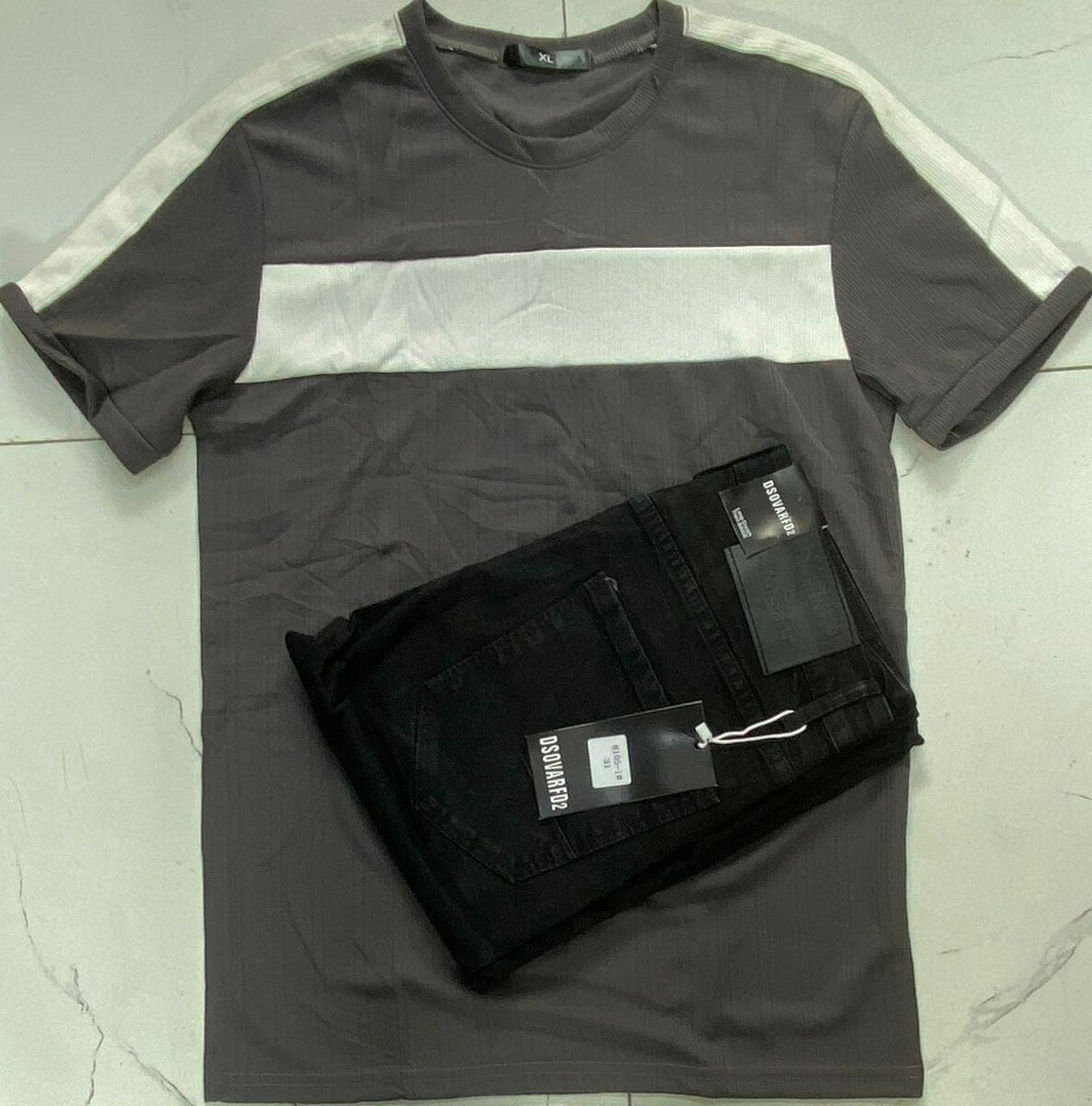 Combo t-shirt  and jeans together