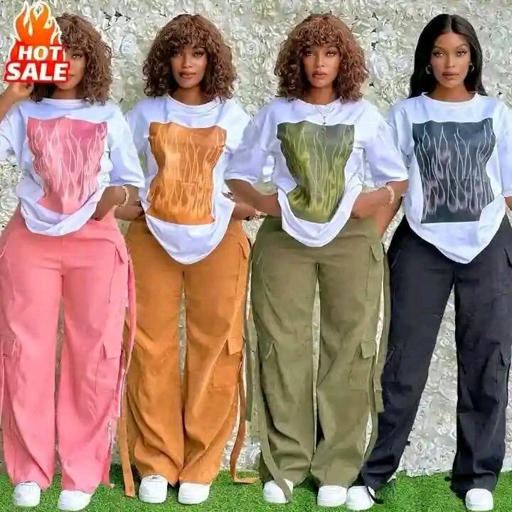 T-shirts à motifs colorés