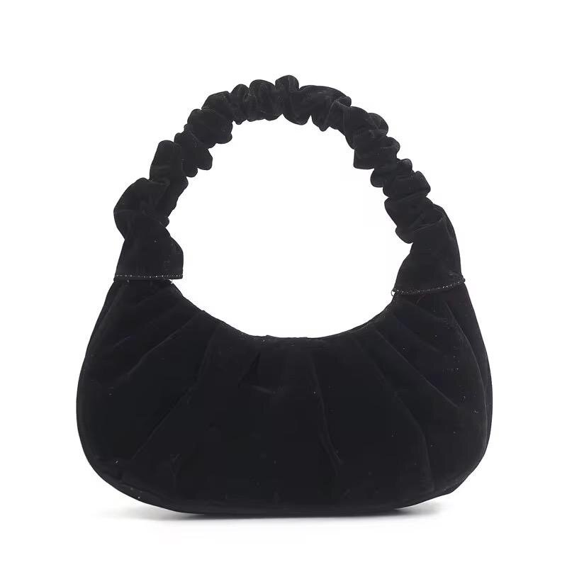 Sac Velours Noir Élégant
