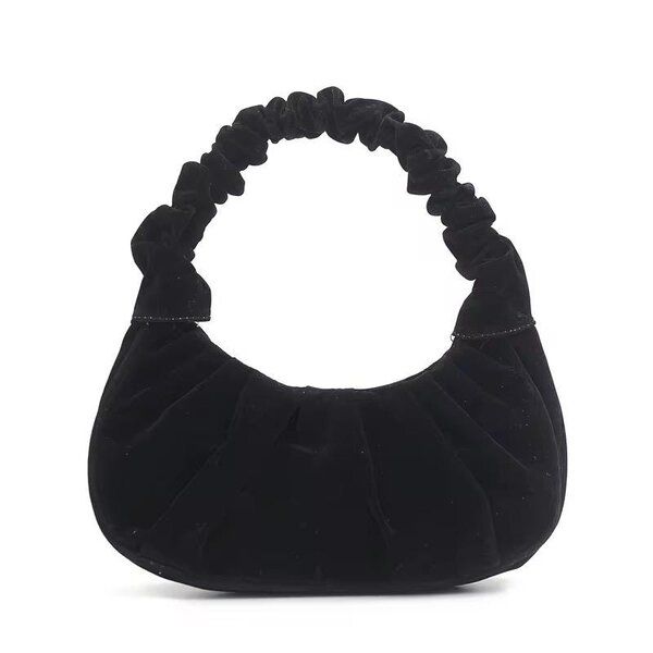 Sac Velours Noir Élégant